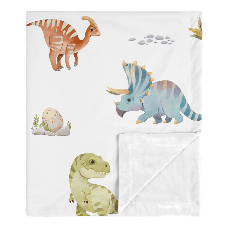 Sweet Jojo Designs Watercolor Dinosaur Dino Security Baby Blanket By Sweet Jojo Designs Wayfair